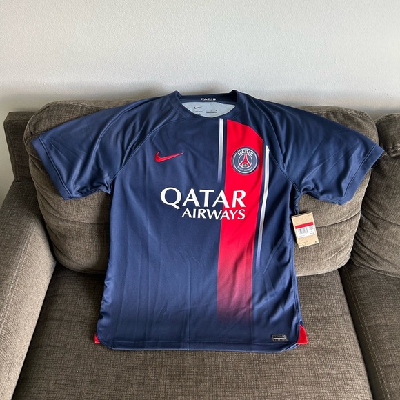 Nike Authentic PSG Paris Saint-Germain 2023 / 2024 DX2694-411 Jersey Men’s Sz: L